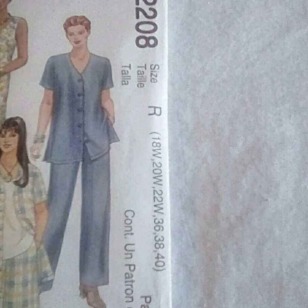 Vintage McCall's 2208 EASY Shirt Dress Top Shirt